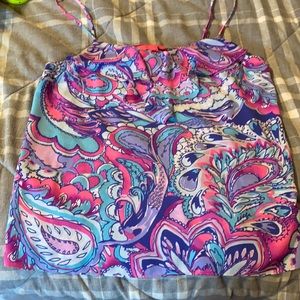 Lilly Pulitzer - silk cami Karmen “Mermaids Call” M